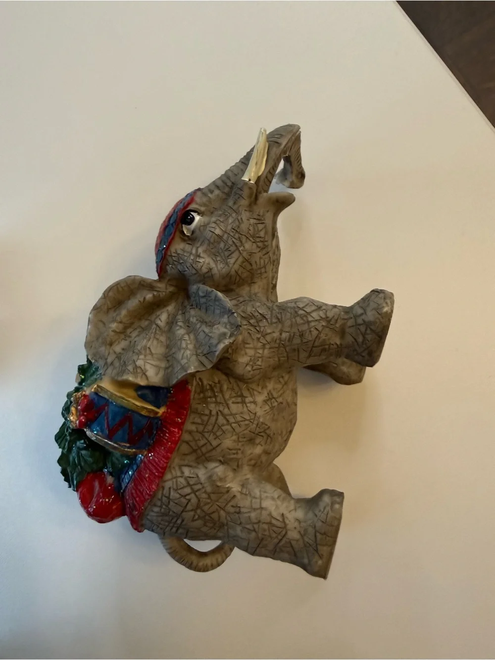 Handcrafted Colorful Elephant Wall Masks – Blue & Green Decorative Art